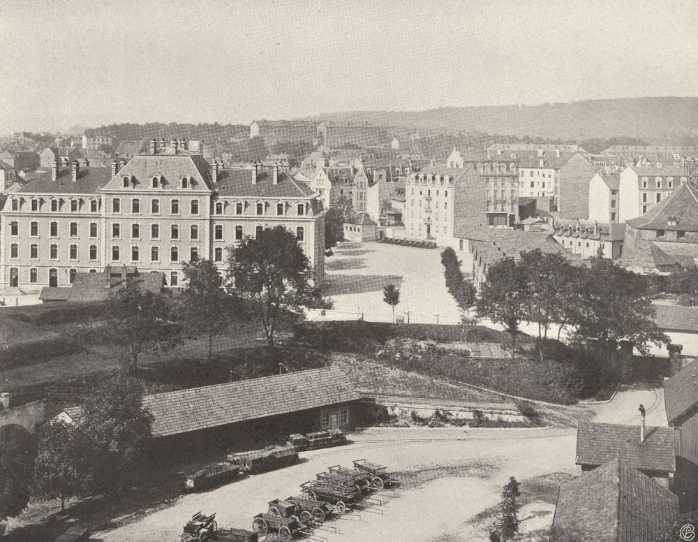 TERRITOIRE DE BELFORT. Belfort- Vue générale 1906 old antique print picture